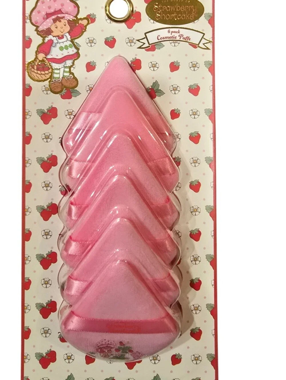 Taste Beauty X Strawberry Shortcake Pink Triangle Cosmetic Puffs - Set of 6